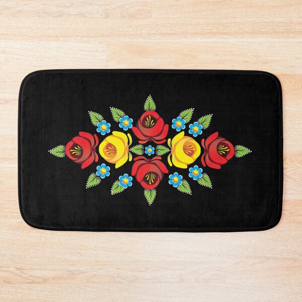 Item preview, Narrowboat Canal and Roses black background horizontal layout designed and sold by Running-Duck.