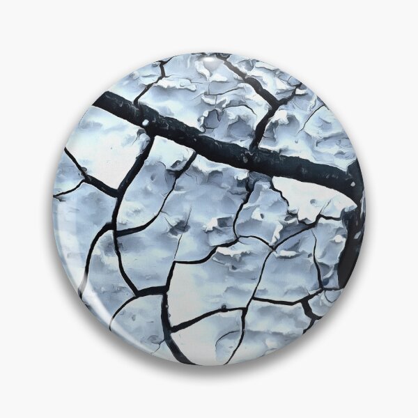 Item preview, Cracked Earth in Blue Black and White designed and sold by NeonAbstracts.