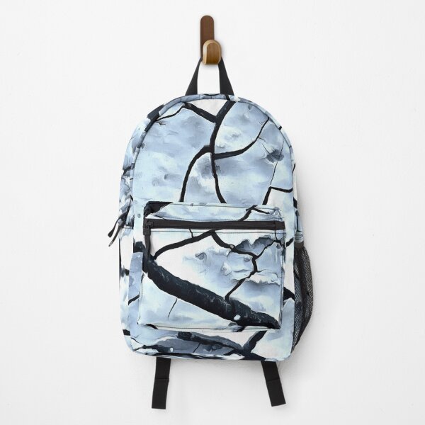 Item preview, Cracked Earth in Blue Black and White designed and sold by NeonAbstracts.