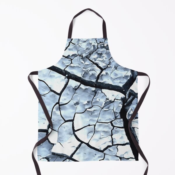 Item preview, Cracked Earth in Blue Black and White designed and sold by NeonAbstracts.
