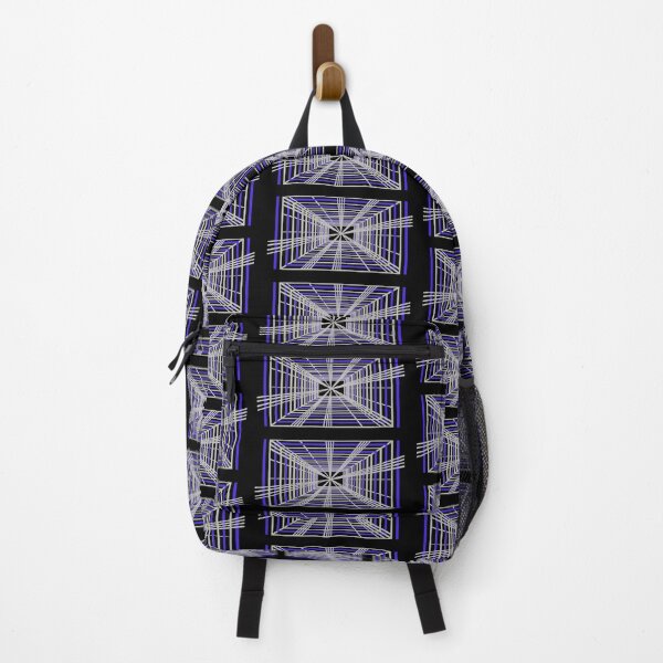 Item preview, Perspective vanishing point geometric design (grey,blue) designed and sold by SolidEarthArt.