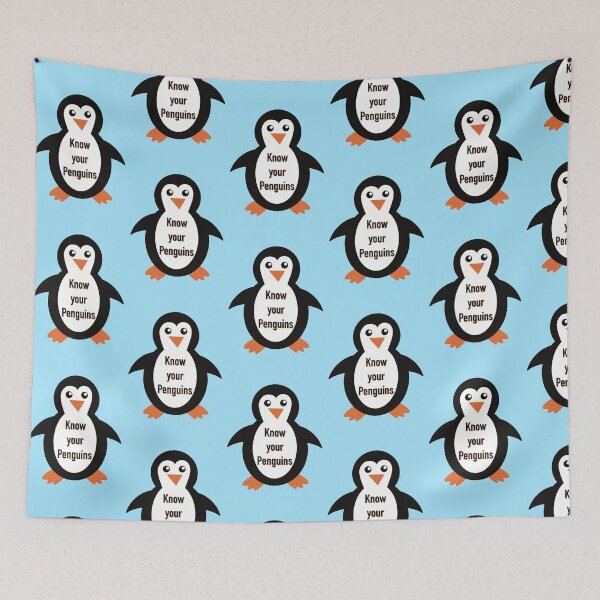 Item preview, Know your penguins, cute round penguin designed and sold by ToriaScarlett.