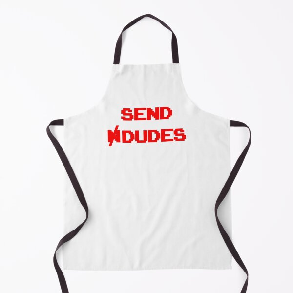 Item preview, Funny Send dudes quote -  retro arcade style full red typography - single and proud (dark mode) designed and sold by Deegital18.