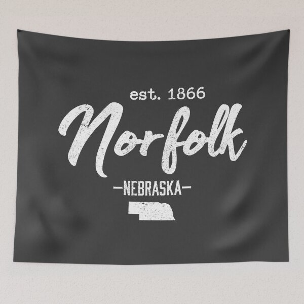 Item preview, Norfolk Nebraska City State Vintage designed and sold by Creatively Torn.