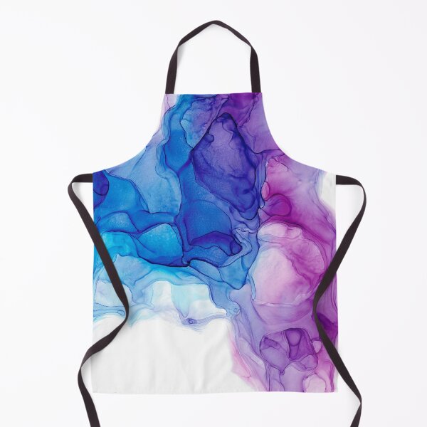 Item preview, Purple and Blue Modern Alcohol Ink Abstract 131 Painting by Herzart designed and sold by herzart.
