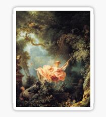 Pegatina El columpio de Jean-Honoré Fragonard