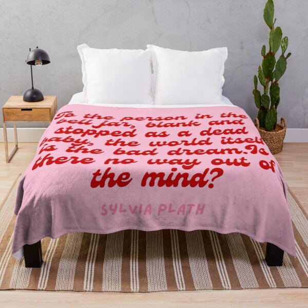 Item preview, no way out of my mind - Aesthetic Sylvia Plath quote retro designed and sold by Faeblehoarder.