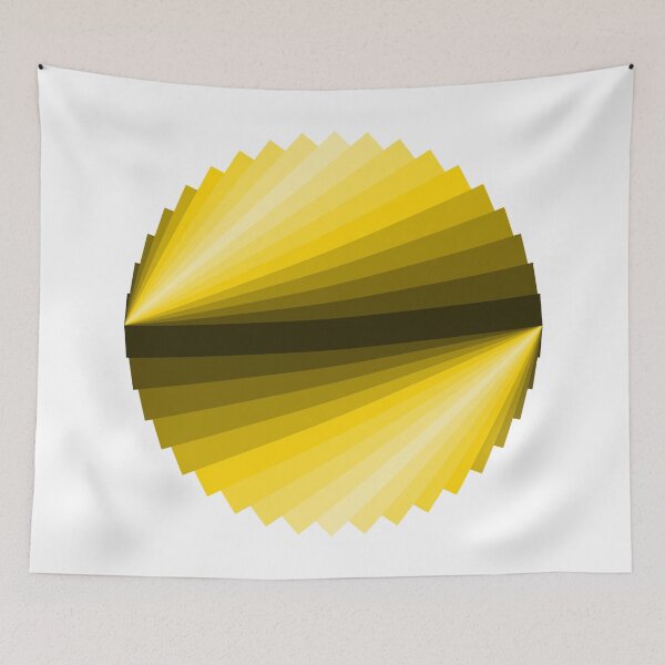 Item preview, Yellow triangles in a circle designed and sold by ArtistImprob.
