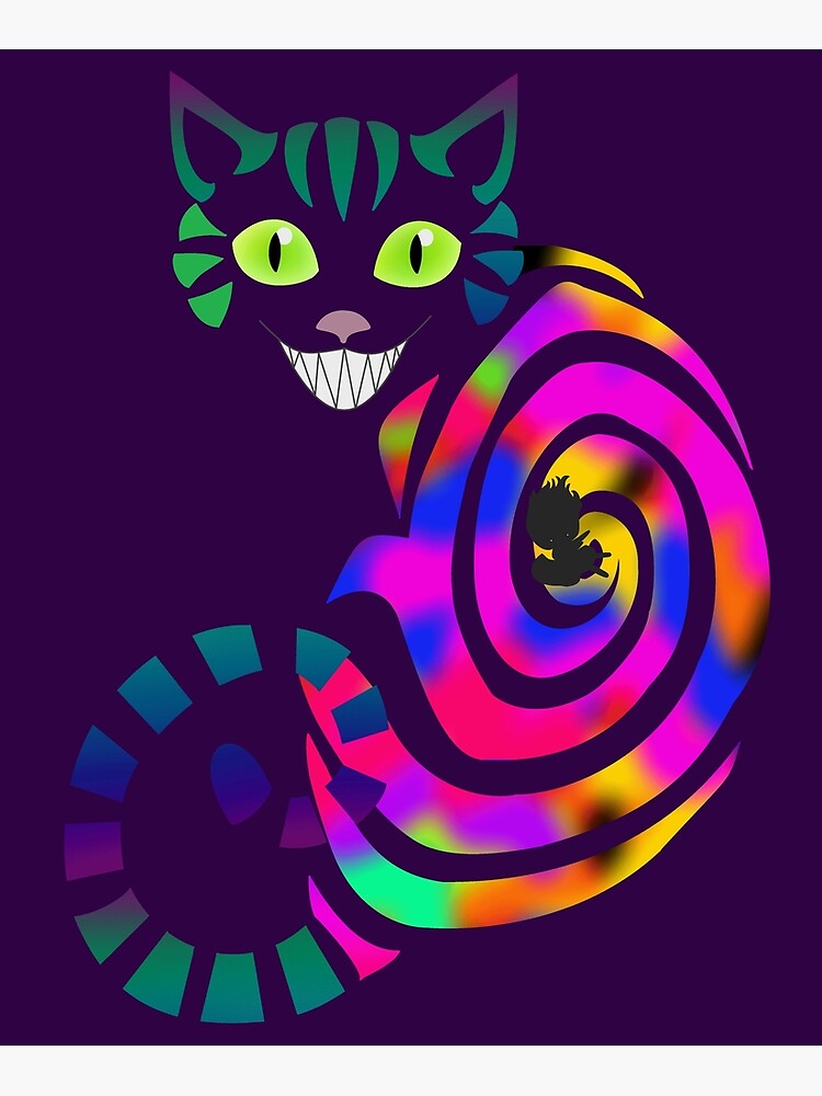 we-re-all-mad-here-cheshire-cat-poster-by-busygirl-redbubble