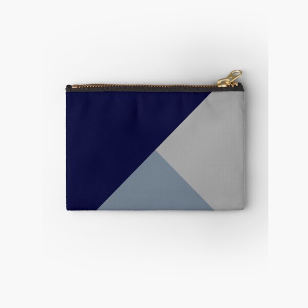 Item preview, Tricolor Triangles Navy Blue, Slate Gray And Gray designed and sold by rewstudio.