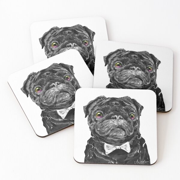 Item preview, Pug in bowtie designed and sold by Anqi-Art.