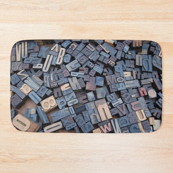 Item preview, linotype block letters pattern designed and sold by Nostrathomas66.