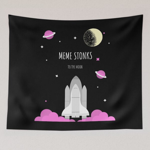 Item preview, Wall Street Bets Meme Sonks To The Moon Meme Stocks designed and sold by ravishdesigns.