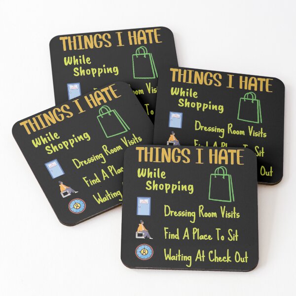 Item preview, Things I Hate While Shopping 3 Things designed and sold by RadhaWords.