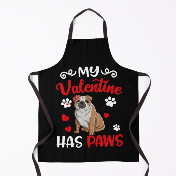 Item preview, My Valentine has Paw Bulldog designed and sold by Unique-Tees.