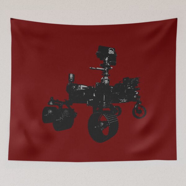 Item preview, NASA's Perseverance Mars Rover - Silhouette with detailing designed and sold by Spaceflight Designs.
