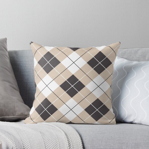 Item preview, Argyle Seamless Patterns in white Black and Camel Beige. Golf Style Backgrounds.  designed and sold by mashmosh.