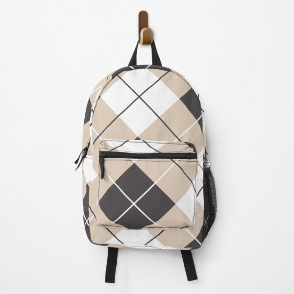 Item preview, Argyle Seamless Patterns in white Black and Camel Beige. Golf Style Backgrounds.  designed and sold by mashmosh.