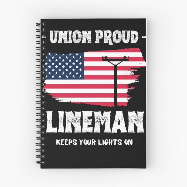 Item preview, Union Proud Lineman Keeps Your Lights On designed and sold by Teez-Me.