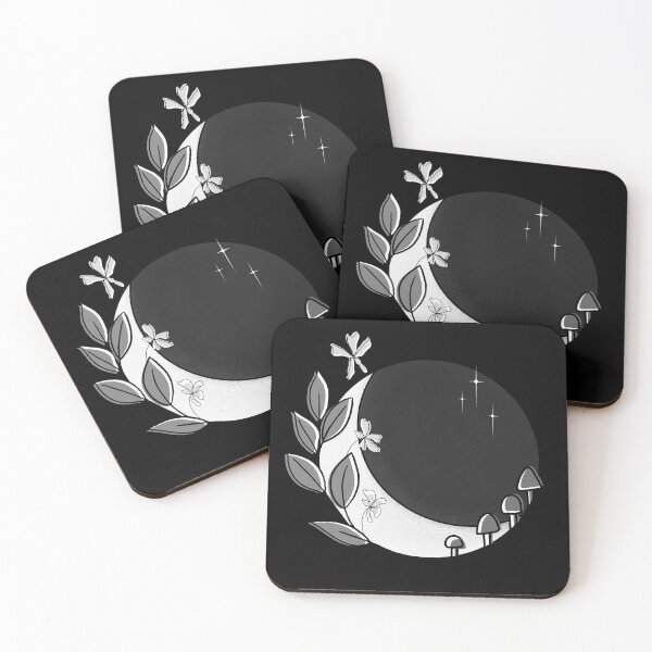 Item preview, Crescent Moon and Mushrooms designed and sold by SublimeAmalgam.