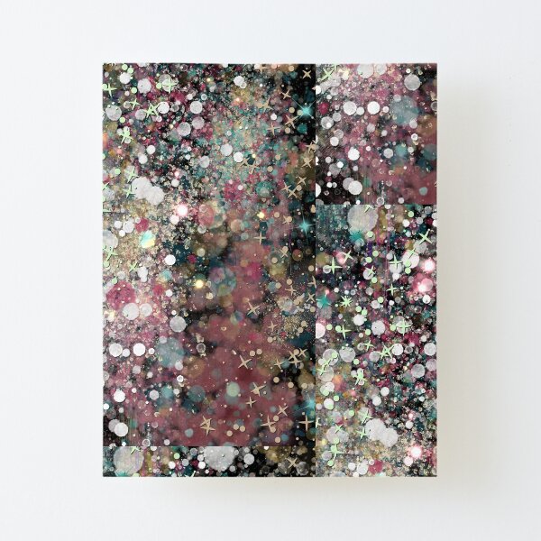011321.1 Abstract Dark Galaxy Painting Canvas Mounted Print