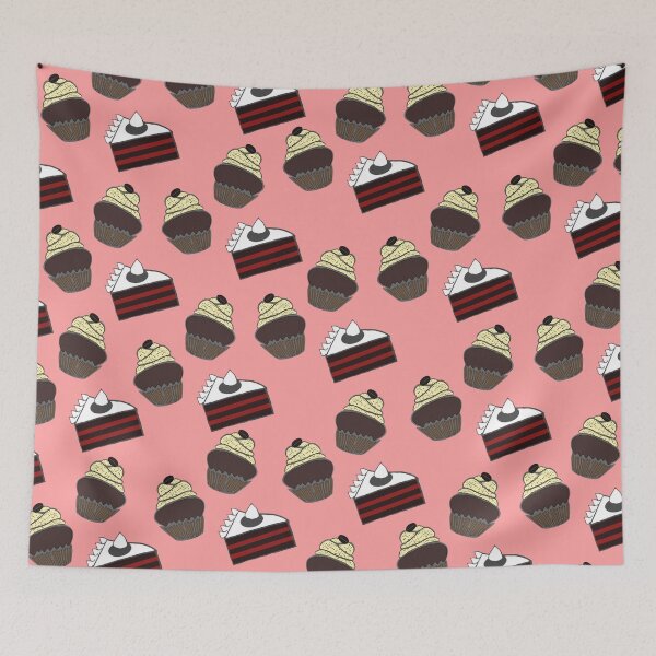 Item preview, Pattern cupcakes and cakes, sweets, children's room themes designed and sold by Kirei-Lily.