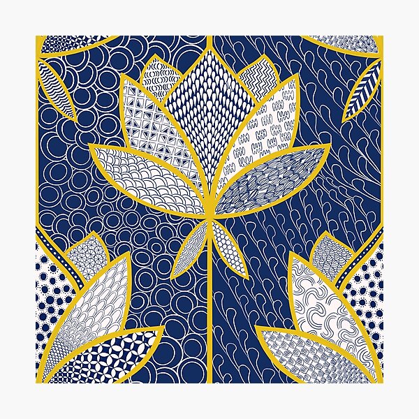 Artikelvorschau, Japanischer Lotus mit Mustern entworfen und verkauft von Flyingwall.