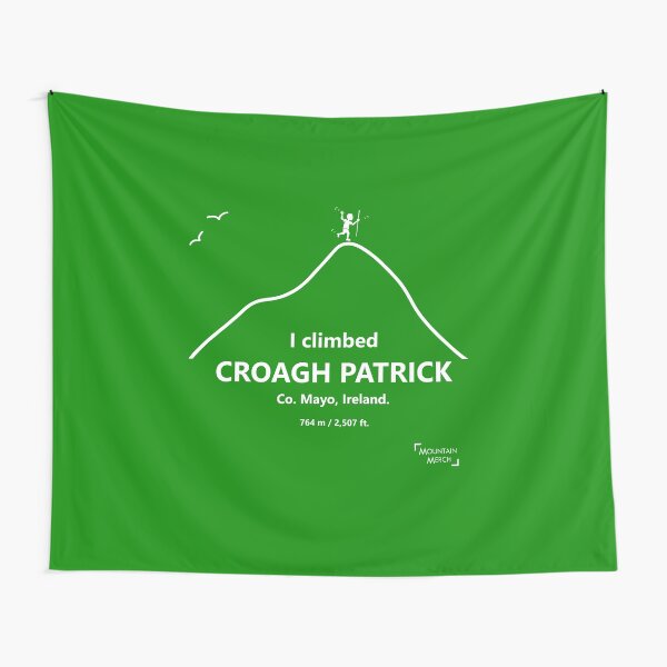I climbed Croagh Patrick - Happy hiker Tapestry