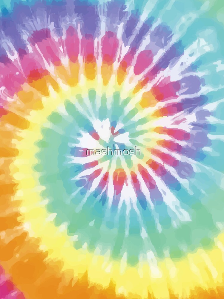 colorful hippie design matching spiral tie-dye background vector art  Essential T-Shirt for Sale by mashmosh