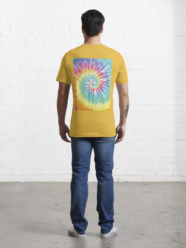 colorful hippie design matching spiral tie-dye background vector art  Essential T-Shirt for Sale by mashmosh