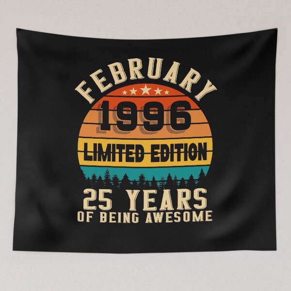 Item preview, 25th Birthday 25 Years Born In 1996 February designed and sold by Renergie.