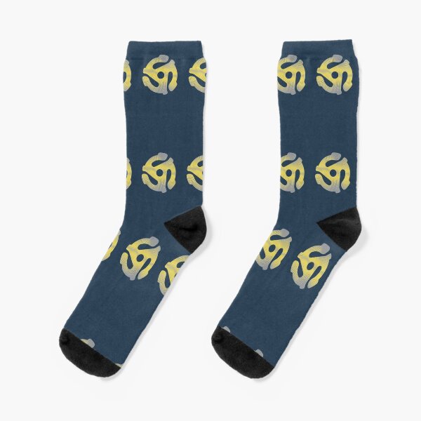 Coolest Spotted 45RPM Record Adapter Socks
