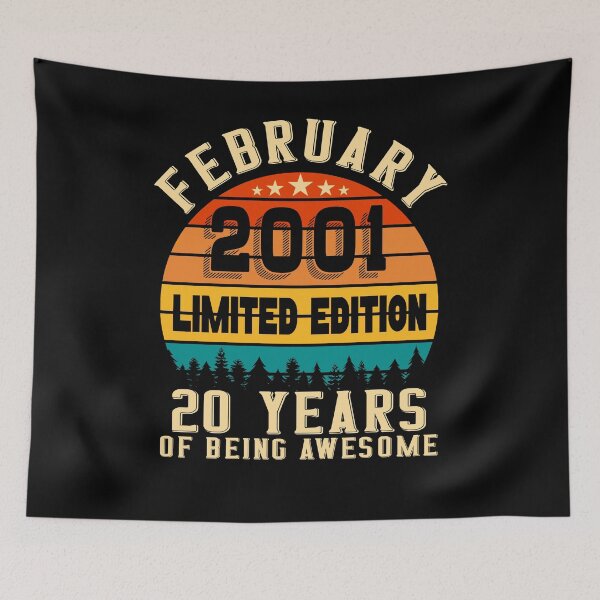 Item preview, 20th Birthday 20 Years Born In 2001 February designed and sold by Renergie.