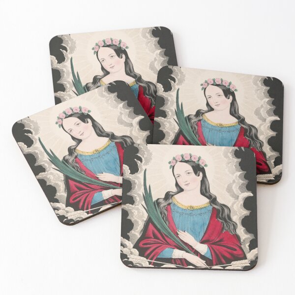 Item preview, St. Philomena Vintage Illustration designed and sold by Vintage Wall Art.