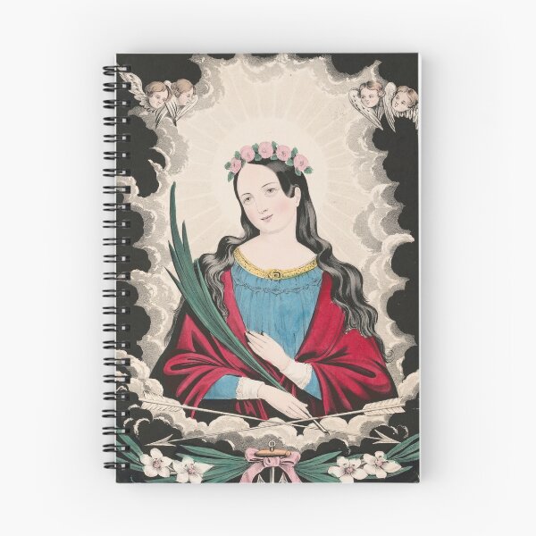 Item preview, St. Philomena Vintage Illustration designed and sold by Vintage Wall Art.