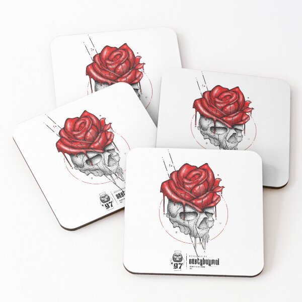 Item preview, Rose Skull Illustration designed and sold by nastyboymoi.