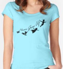 Never Grow Up Women's Fitted Scoop T-Shirt