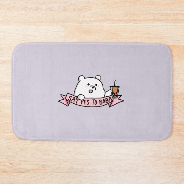 Item preview, Say Yes To Cute White Boba Bear designed and sold by itzzRebecca.