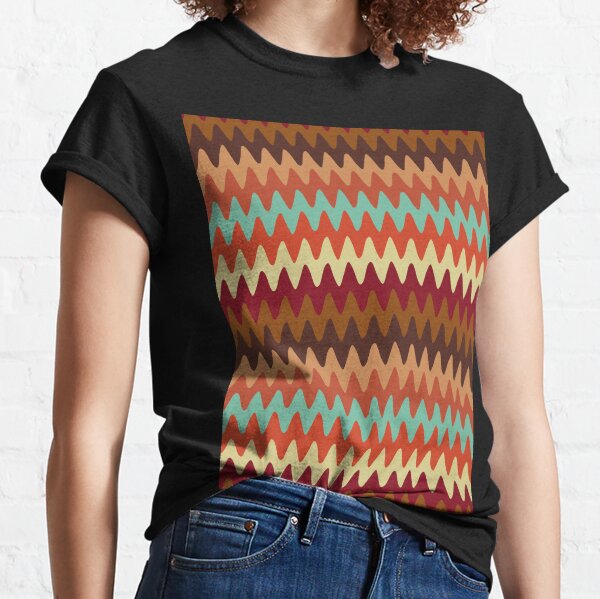 Wavy Pattern Sedona Southwest Classic T-Shirt