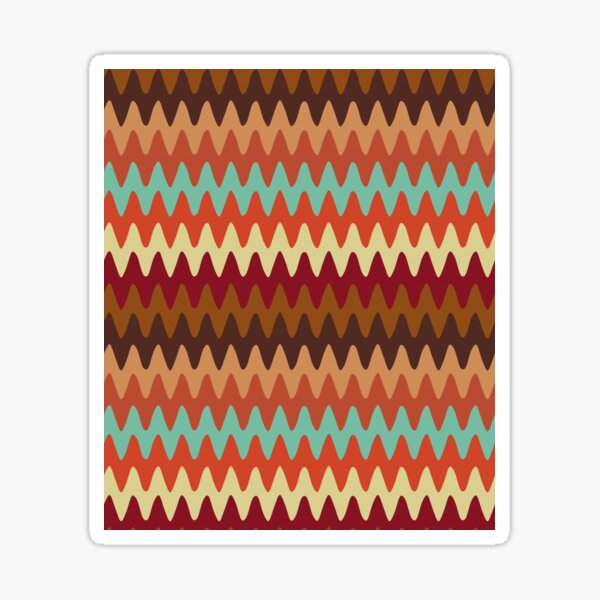 Wavy Pattern Sedona Southwest Sticker