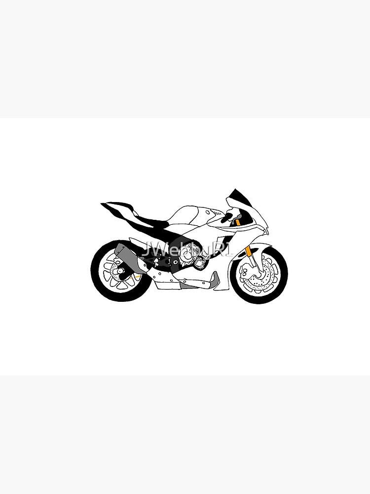 2020 Yamaha R1 colour me in Photographic Print for Sale by JWebbyR1 Redbubble