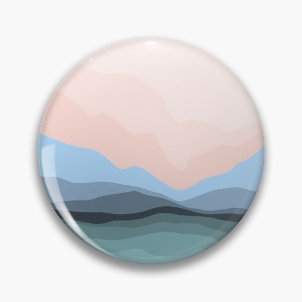 Item preview, Pink and Blue Simple Beach Scene Digital Art designed and sold by zuzannaaa.