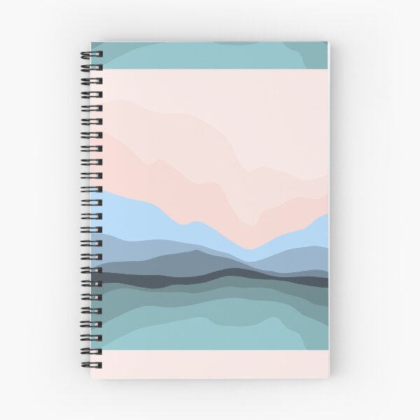 Item preview, Pink and Blue Simple Beach Scene Digital Art designed and sold by zuzannaaa.