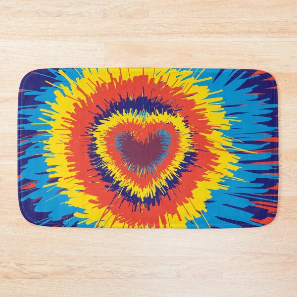 Item preview, Heart tie dye background Hippie Tie-Dye Style designed and sold by mashmosh.