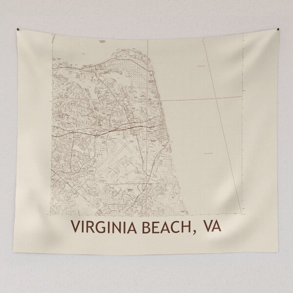 Item preview, Virginia Beach, VA Quad Topographical Map Vintage designed and sold by PGHPhotoCo.