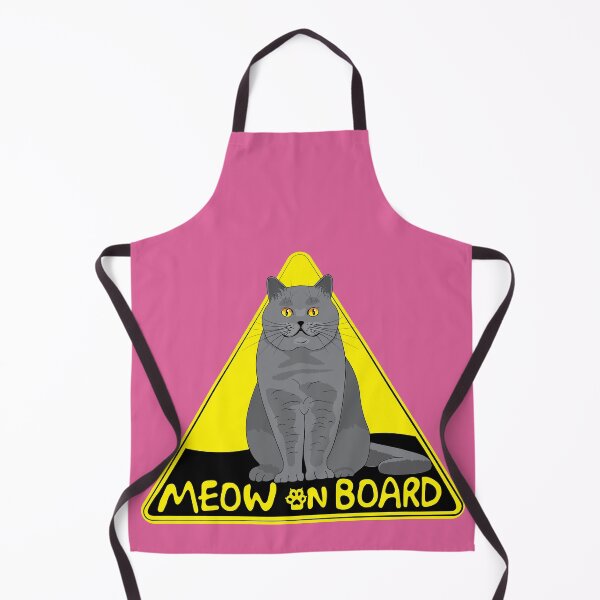 Item preview, Meow On Board - Cat Safety Sign designed and sold by MiloCuteCat.