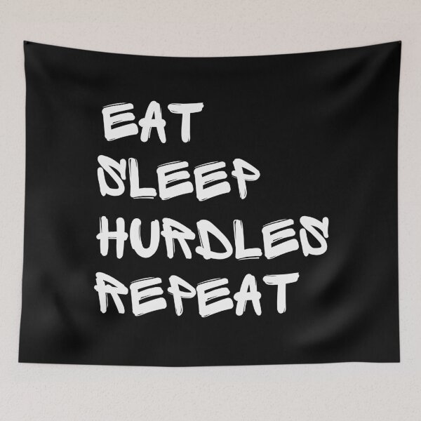 Item preview, Eat Sleep Hurdles Repeat designed and sold by stuff-n-stuff.