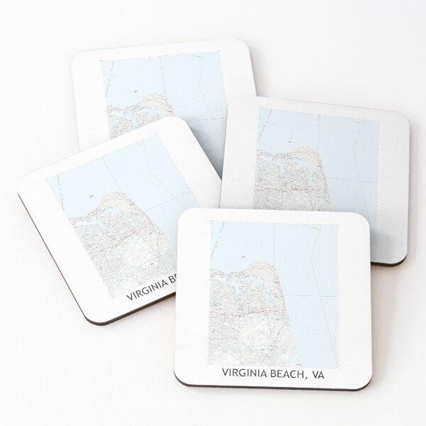 Item preview, Virginia Beach, VA Quad Topographical Map Clean designed and sold by PGHPhotoCo.