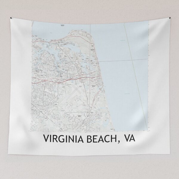 Item preview, Virginia Beach, VA Quad Topographical Map Clean designed and sold by PGHPhotoCo.