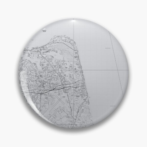 Artikelvorschau, Virginia Beach, VA Quad Topografische Karte Grau entworfen und verkauft von PGHPhotoCo.